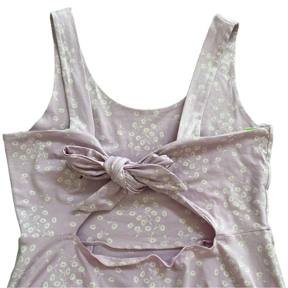 Pact Wild English Lavender Jolene Tie-Back Fit & Flare Dress Large - Picture 5 of 10